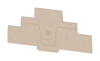 2428560000 End Plate, Beige, Terminal Block Weidmuller