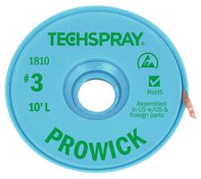1810-10F Braid, Pro-Wick Desoldering, 10ft TECHSPRAY