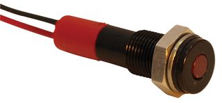 Q6F3BXXR24E INDIC LED Flush 6mm Red 24Vdc,IP67 Apem