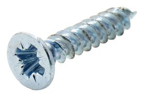 N6 0.750 KRSTWT Z100 CSK Head Pozidriv Wood Screw, Steel, 6g Tr Fastenings