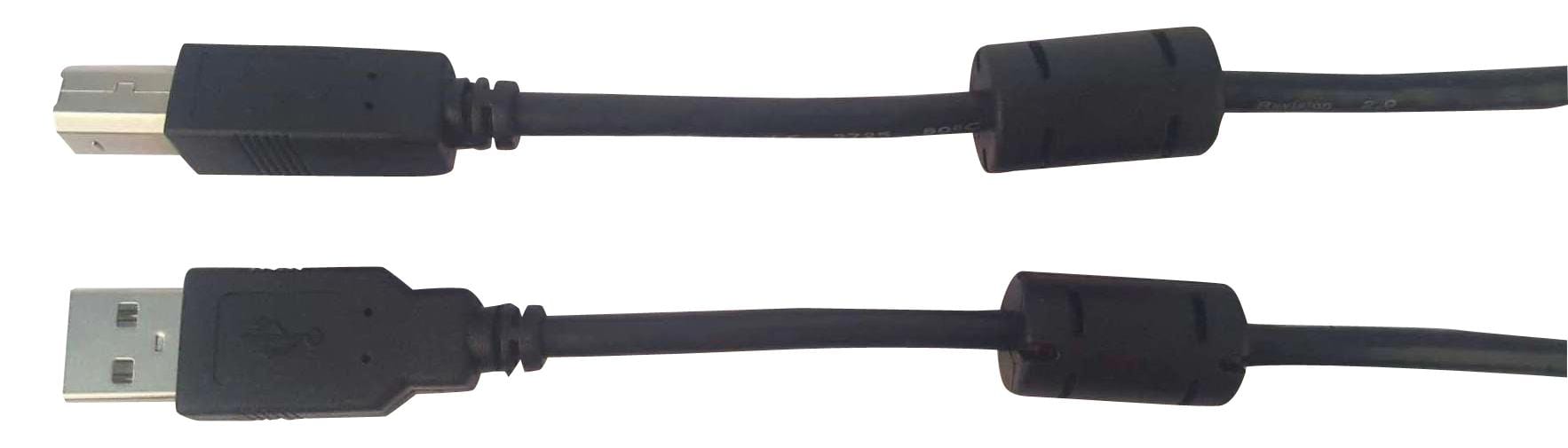 MULTICOMP USB Cables MC002468 USB CABLE, 2.0, A-B PLUG, 3M, BLK MULTICOMP 2907925 MC002468