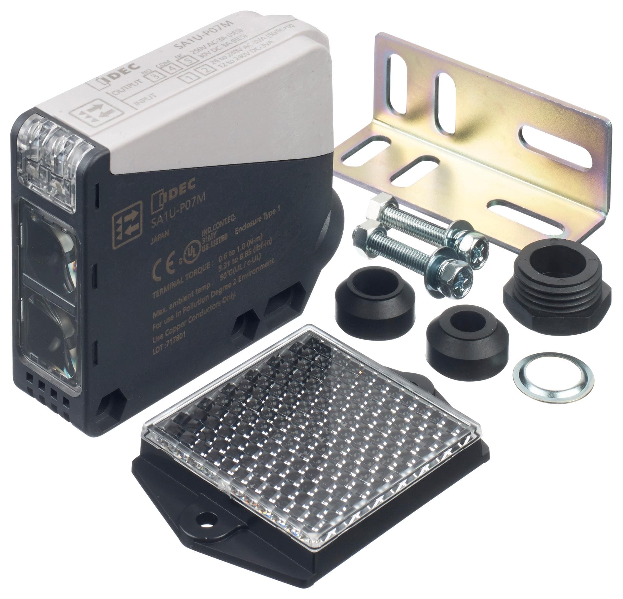 IDEC Distance SA1U-P07M PHOTOELECTRIC SENSOR, 7M, RELAY, SCREW IDEC 2833046 SA1U-P07M