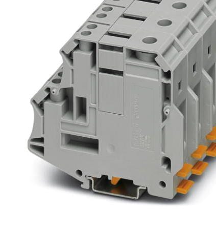 PHOENIX CONTACT DIN Rail Mount UKH 70/4X10 DINRAIL TERMINAL, 5WAY, 000AWG, GRY PHOENIX CONTACT 3241197 UKH 70/4X10