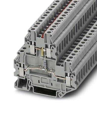 PHOENIX CONTACT DIN Rail Mount UTTB 2,5-LA 24 RD DINRAIL TERMINAL, 4WAY, 12AWG, GRY PHOENIX CONTACT 3241303 UTTB 2,5-LA 24 RD