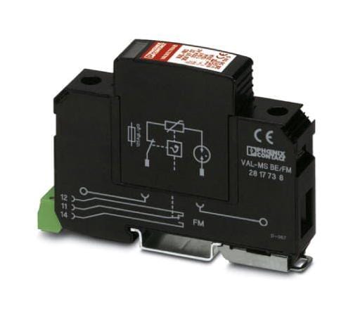 PHOENIX CONTACT Data Line / Mains Surge Protectors VAL-MS 350 VF/FM SURGE PROTECTOR, 20KA, 350V PHOENIX CONTACT 3252746 VAL-MS 350 VF/FM