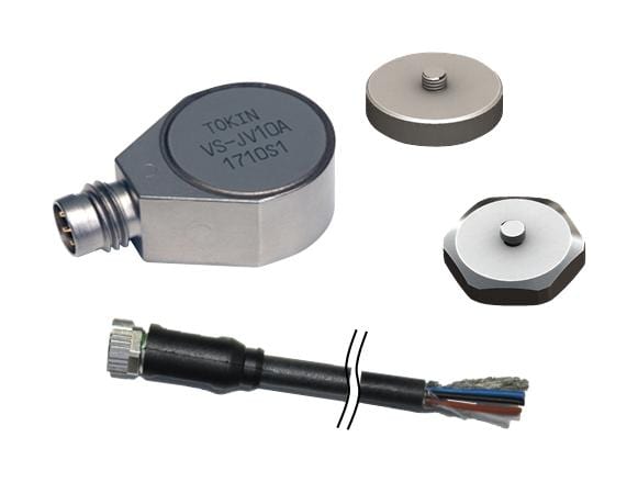 KEMET Vibration & Shock VS-JV10A-K01 VIBRATION SENSOR W/ CABLE, 500UA, 5V KEMET 3289099 VS-JV10A-K01