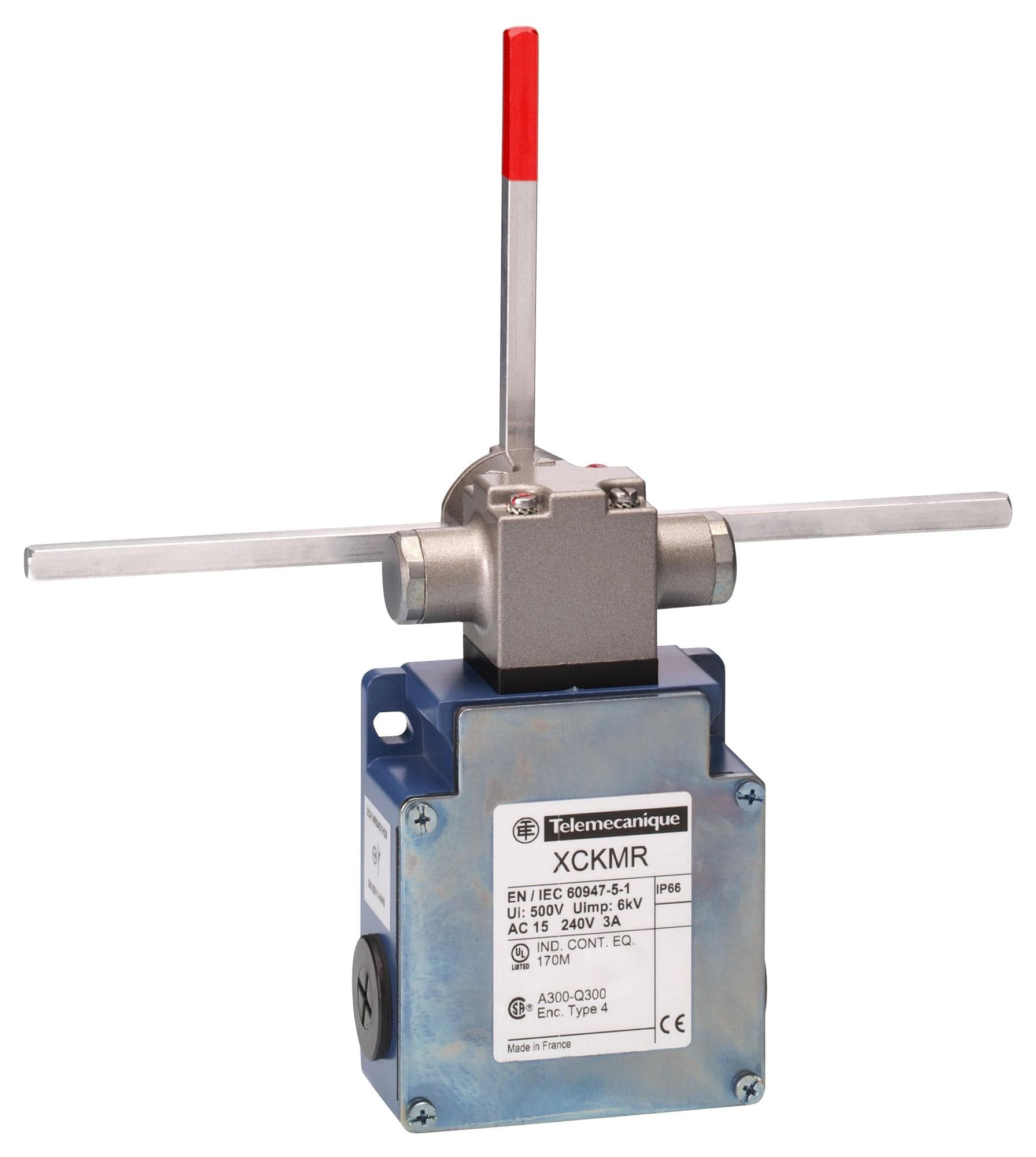TELEMECANIQUE SENSORS Limit Switch XCKMR54D2H29 LIMIT SW, ROD LEVER, 4PST-NC, 3A, 240V TELEMECANIQUE SENSORS 3130466 XCKMR54D2H29