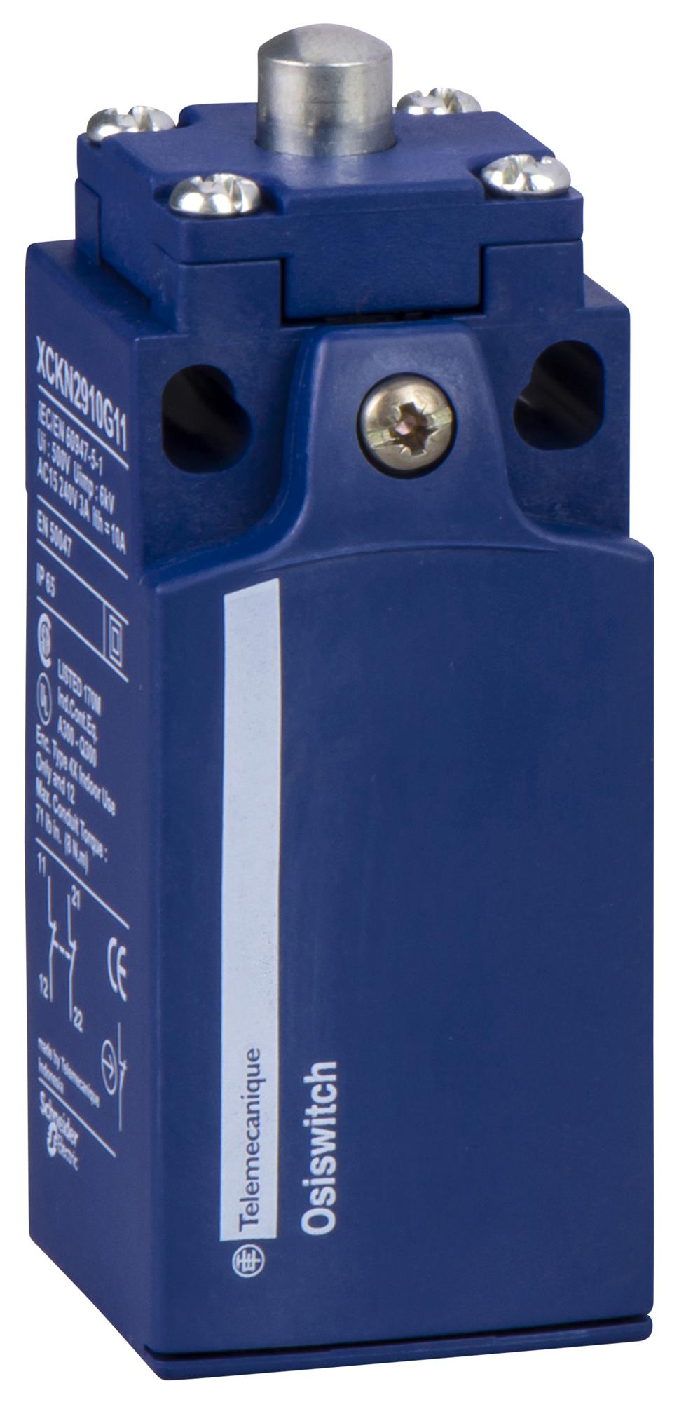 TELEMECANIQUE SENSORS Limit Switch XCKN2510P20 LIMIT SW, SPST-NO/NC, PLUNGER, 3A, 240V TELEMECANIQUE SENSORS 3130475 XCKN2510P20