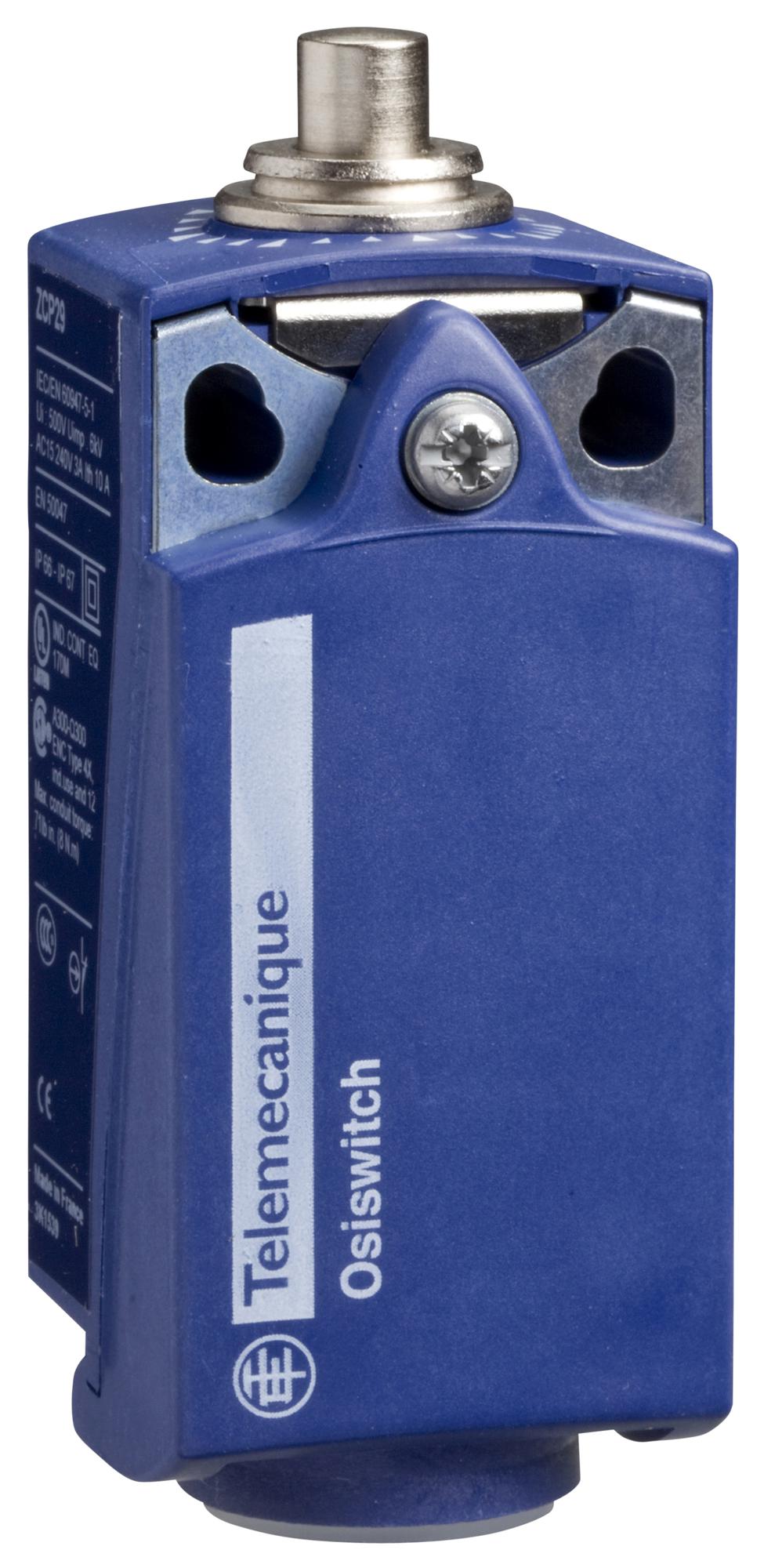 TELEMECANIQUE SENSORS Limit Switch XCKP2510P16 LIMIT SW, SPST-NO/NC, PLUNGER, 3A, 240V TELEMECANIQUE SENSORS 3130487 XCKP2510P16