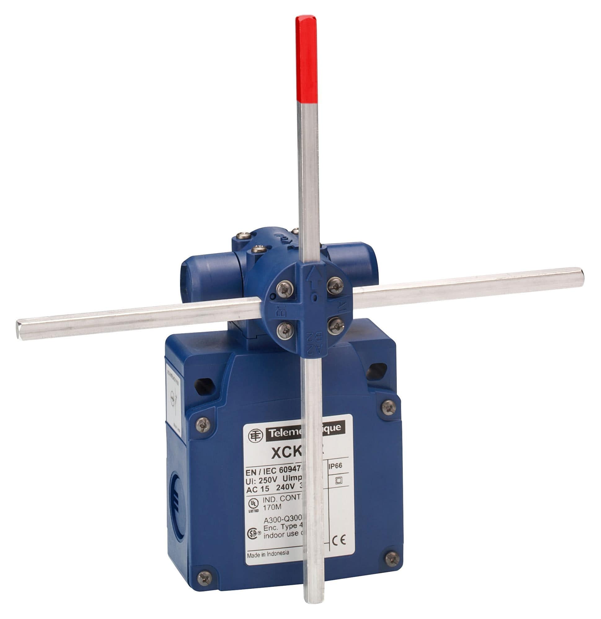 SCHNEIDER ELECTRIC Limit Switch XCKVR24SR1H29 LIMIT SW, ROD LEVER, DPST-NO/NC, 3A SCHNEIDER ELECTRIC 3107868 XCKVR24SR1H29