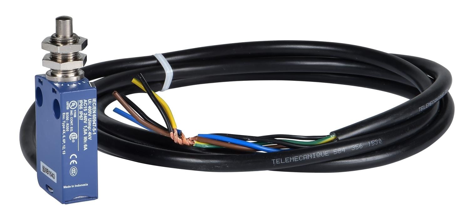 TELEMECANIQUE SENSORS Limit Switch XCMD25F0L1 LIMIT SW, TOP PLUNGER, SPST-NO/NC, 1.5A TELEMECANIQUE SENSORS 3130532 XCMD25F0L1