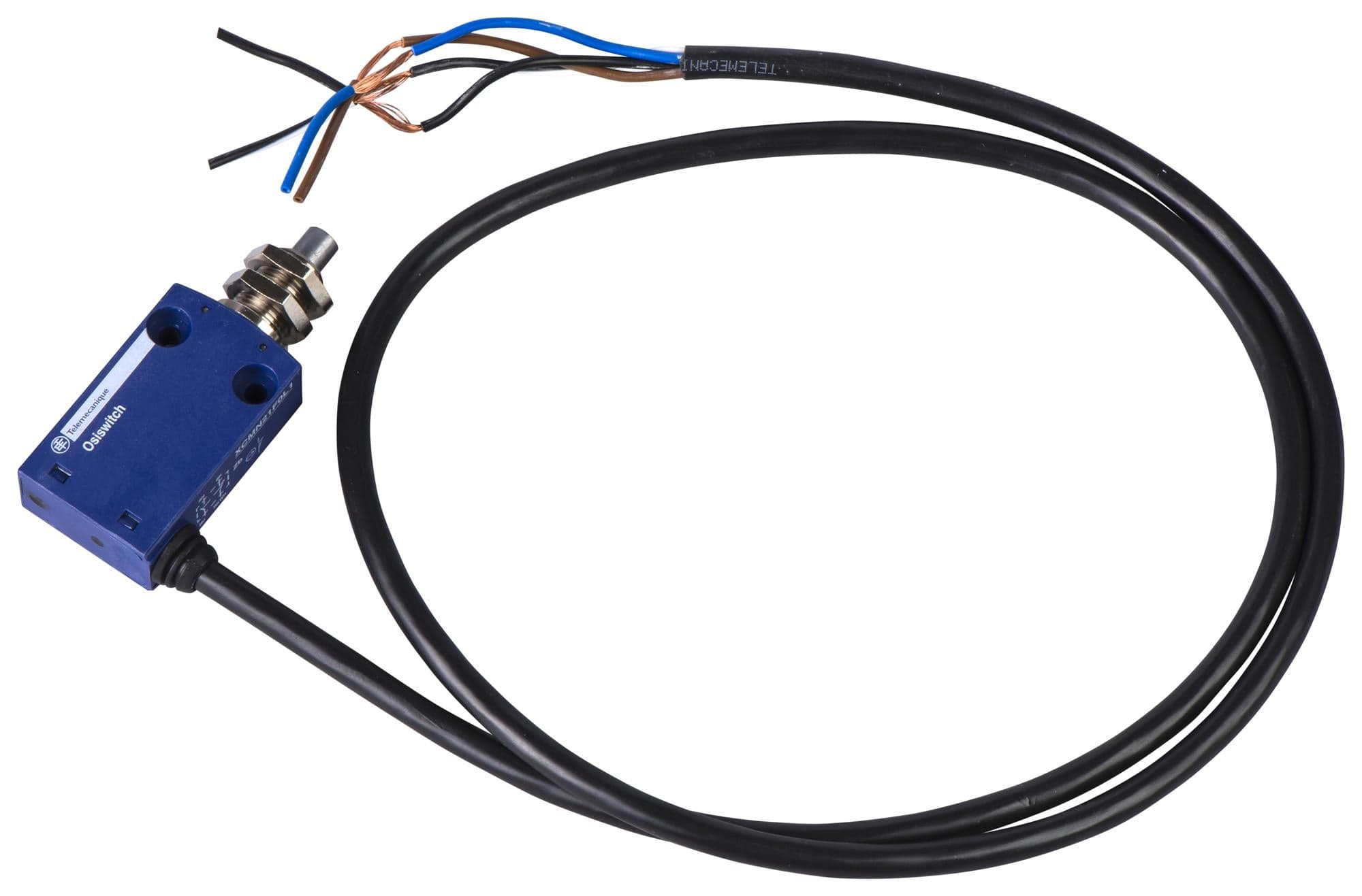 TELEMECANIQUE SENSORS Limit Switch XCMN21F0L1 LIMIT SW, PLUNGER, SPST-NO/NC, 1.5A TELEMECANIQUE SENSORS 3130545 XCMN21F0L1