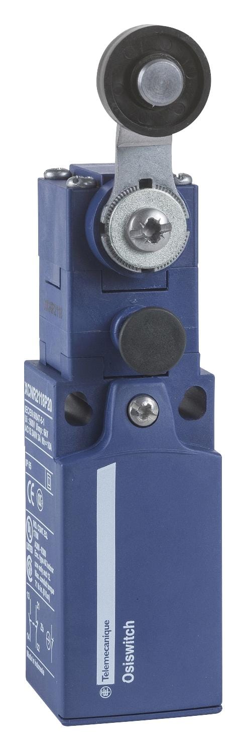 TELEMECANIQUE SENSORS Limit Switch XCNR2118P20 LIMIT SW, SPST-NO/NC, LEVER, 3A, 240VAC TELEMECANIQUE SENSORS 3212859 XCNR2118P20