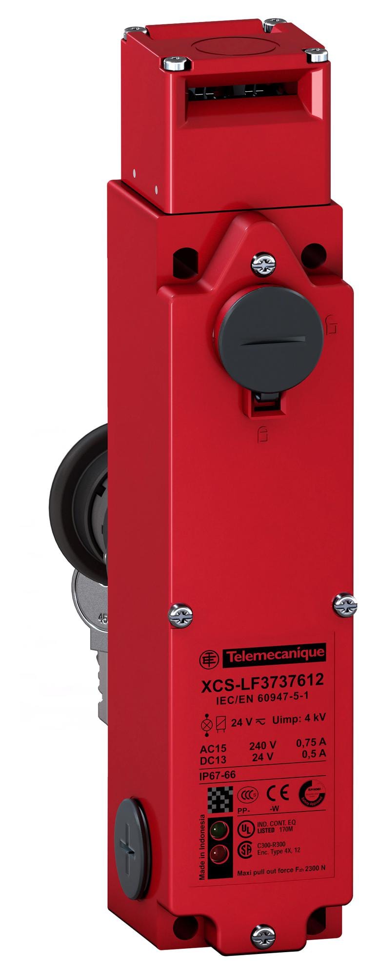 SCHNEIDER ELECTRIC Safety interlock XCSLF3737612 SAFETY SW, DPST-NC/SPST-NO, 0.75A, 240V SCHNEIDER ELECTRIC 3108604 XCSLF3737612