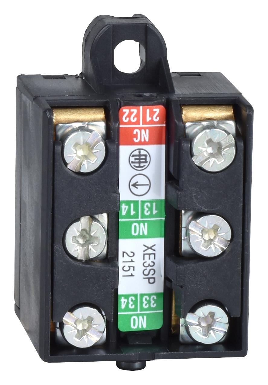 TELEMECANIQUE SENSORS Contact Blocks XE3SP2151 CONTACT BLOCK, 3POLE, SCREW CLAMP TELEMECANIQUE SENSORS 3213941 XE3SP2151