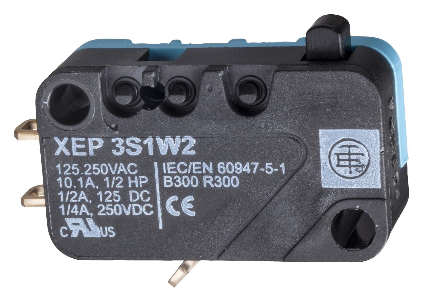 TELEMECANIQUE SENSORS Limit Switch XEP3S1W6 LIMIT SWITCH, PLUNGER, SPDT, 15A, 250V TELEMECANIQUE SENSORS 2847377 XEP3S1W6