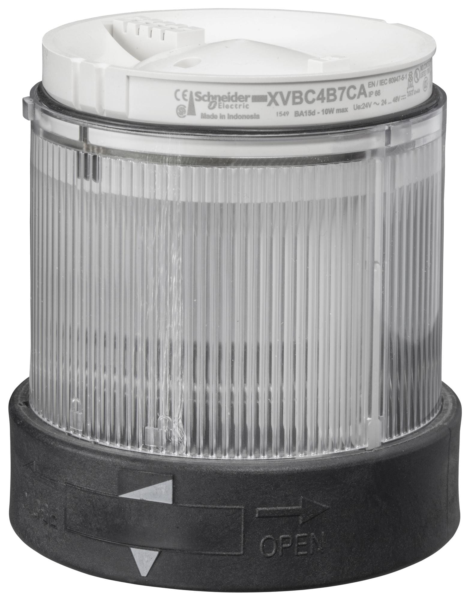 SCHNEIDER ELECTRIC Visual Signal Indicator Units XVBC2G7 VISUAL SIGNAL UNIT, STEADY, 70MM, CLEAR SCHNEIDER ELECTRIC 3116008 XVBC2G7