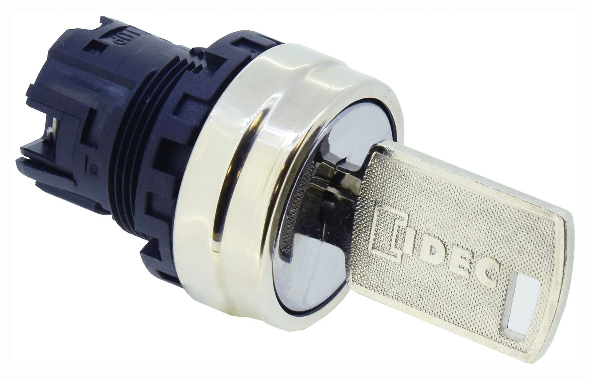 IDEC Actuators YW4K-3A ACTUATOR, KEY SELECTOR SW/METAL, 3 POS IDEC 3771022 YW4K-3A