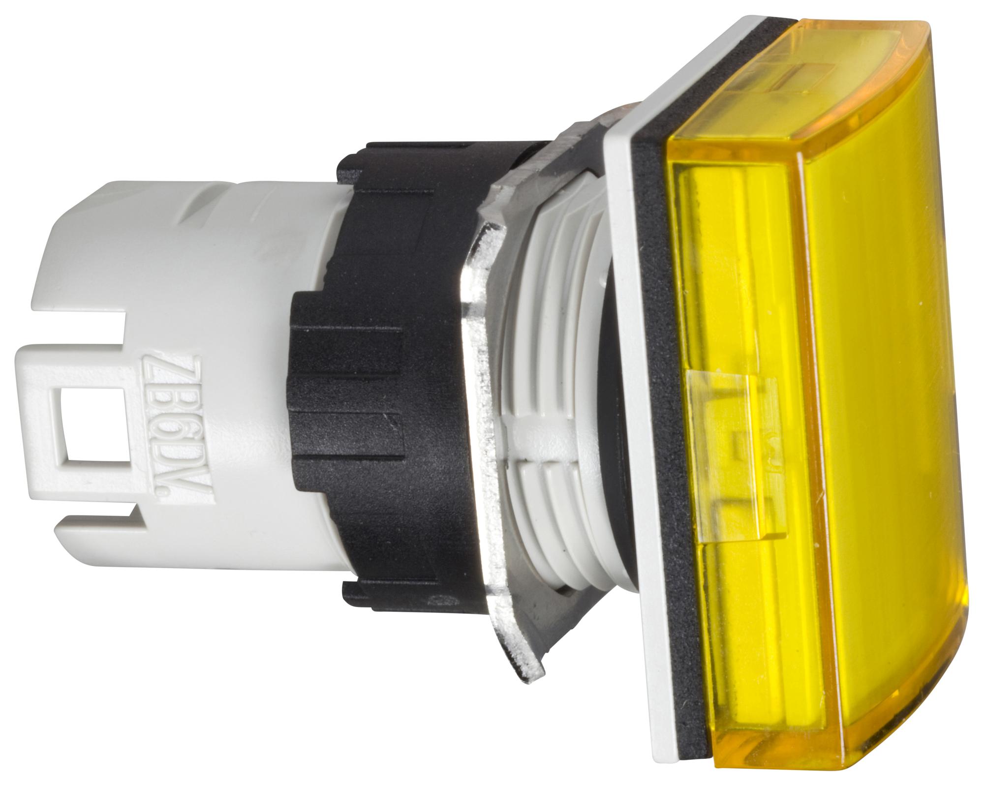 SCHNEIDER ELECTRIC Indicator Lenses ZB6DV5 PILOT LIGHT HEAD, YELLOW, RECT, 16MM SCHNEIDER ELECTRIC 3115369 ZB6DV5