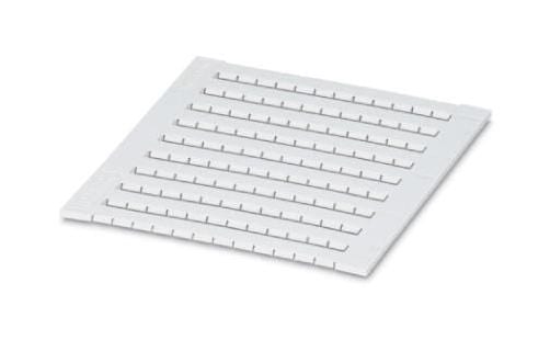 PHOENIX CONTACT Terminal Block Markers ZBFM 5/WH:UNBEDRUCKT MARKER SHEET, BLANK, 5.2MM, WHITE, TB PHOENIX CONTACT 3243054 ZBFM 5/WH:UNBEDRUCKT