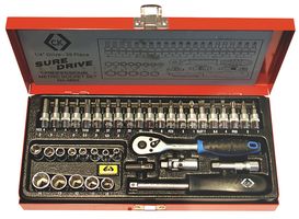 T4655 - 1/4inch Drive 39 Piece Sure Drive Socket Set - CK TOOLS