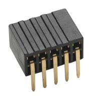 M50-3200545 - PCB Receptacle, Board-to-Board, 1.27 mm, 2 Rows, 10 Contacts, Through Hole Mount Right Angle - HARWIN