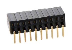 M50-3201045 - PCB Receptacle, Board-to-Board, 1.27 mm, 2 Rows, 20 Contacts, Through Hole Mount Right Angle - HARWIN