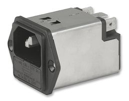 5200-0643-1 - Filtered IEC Power Entry Module, IEC C14, General Purpose, 6 A, 250 VAC, 1-Pole Fuse Holder - SCHURTER