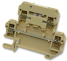 068746 DKT4/35 - DIN Rail Mount Terminal Block, 4 Ways, 26 AWG, 12 AWG, 4 mm², Screw, 10 A - WEIDMULLER