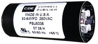 PSU40015 - ALUMINUM ELECTROLYTIC CAPACITOR 400-480UF 125V, 20%, QC - CORNELL DUBILIER