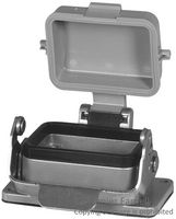 C146-10F006-003-1 - BULKHEAD HOUSING, E6, ALUMINIUM ALLOY, 1 LEVER, SPRING COVER - AMPHENOL SINE/TUCHEL