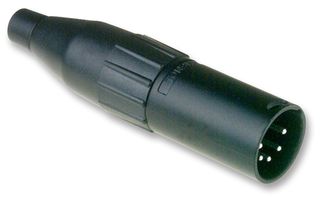 AC5MB - XLR Connector, 5 Contacts, Plug, Cable Mount, Silver Plated Contacts - AMPHENOL SINE/TUCHEL