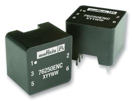 76253/55ENC - PCB Transformer, Encapsulated, 1 x 5V, 2 x 2.5V, 1 W, Dual Primary, Dual Secondary - MURATA POWER SOLUTIONS