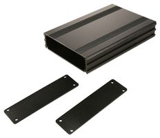 B2-160BK - Metal Enclosure, Optional IP65/ NEMA 4 Sealing Kit SK-2, Small, Extruded Aluminium, 29.5 mm - BOX ENCLOSURES