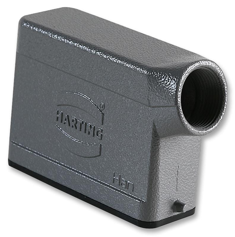 HARTING Rectangular Power Hoods / Backshells 0920 016 1541 HOOD, SIDE ENTRY 16A, 1 LEVER, METAL HARTING 847240 0920 016 1541