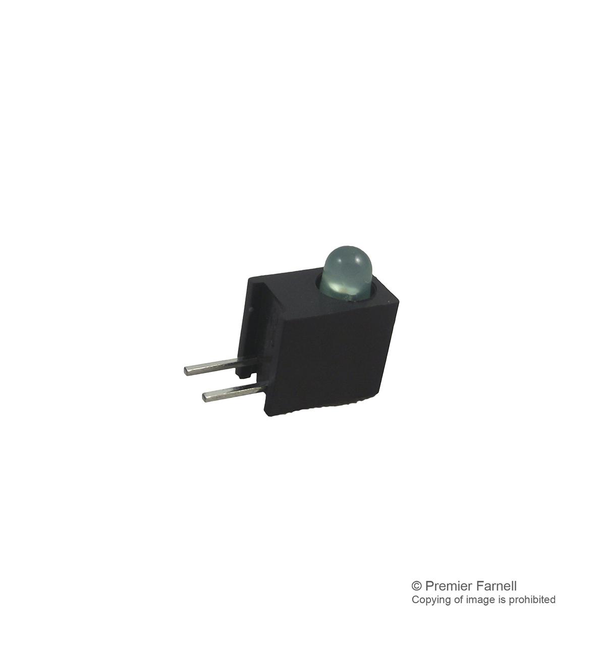 HLMP-1790-A00A2 LED, 3MM, 50DEG, GREEN BROADCOM