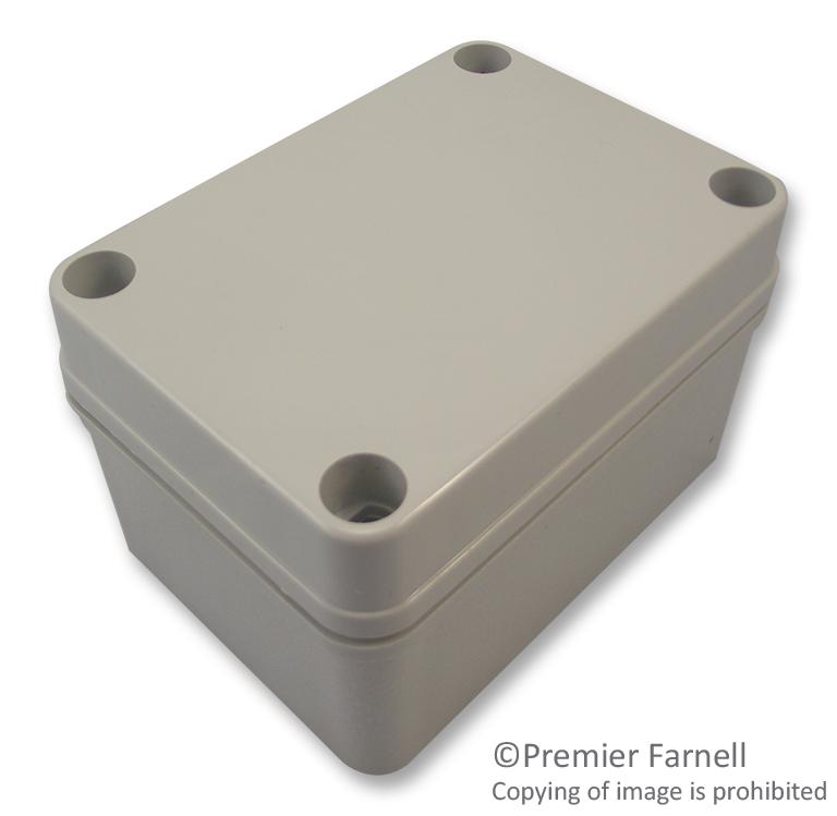 PC B 65 G ENCLOSURE BOX, POLYCARBONATE, IP67, GREY LID FIBOX