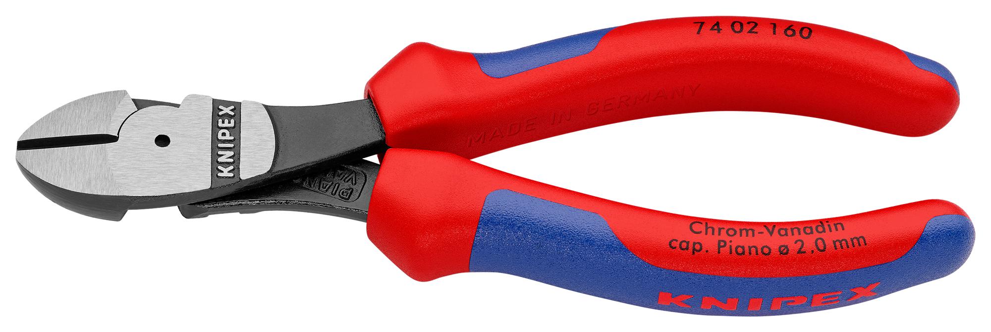 7402160 NIPPER, H/L DIAGONAL CUTTING, 160MM KNIPEX
