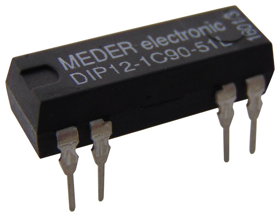 DIP12-1C90-51L RELAY, REED, SPDT, 100V, 0.2A, THT STANDEXMEDER