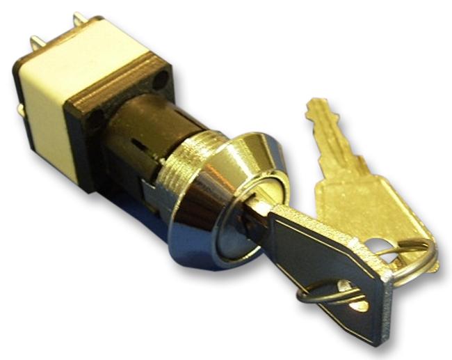 WRLM-5-S-S KEY LOCK SWITCH, DPST, 4A, 250V, SOLDER LORLIN