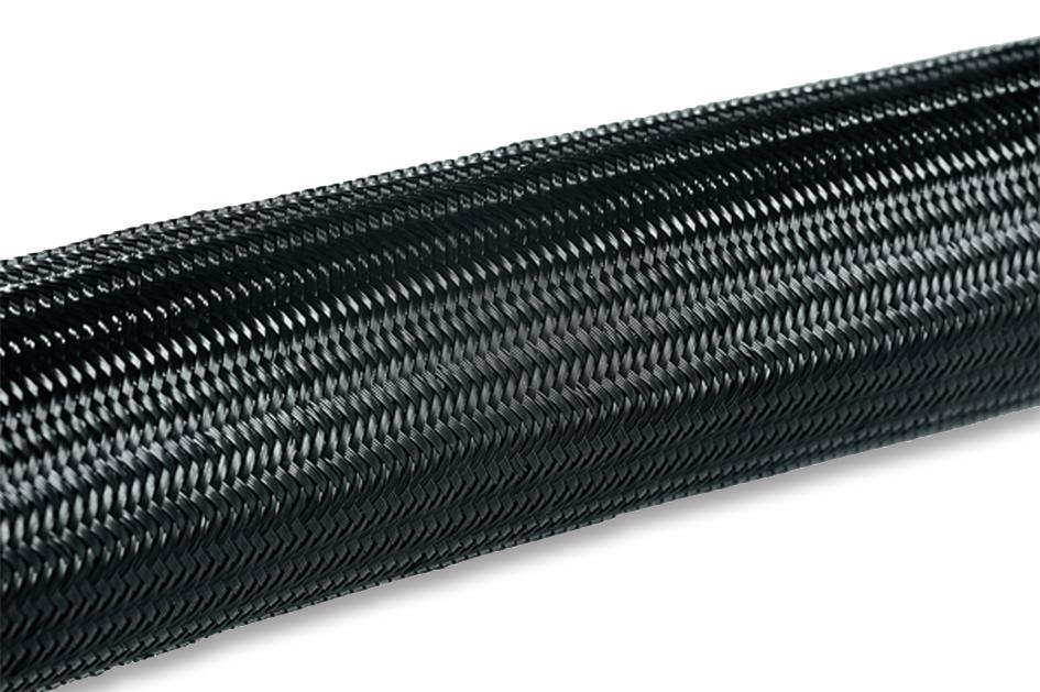 6TS6-10N BLACK SLEEVING, BRAID, 8MM, BLACK, 25M HELLERMANNTYTON