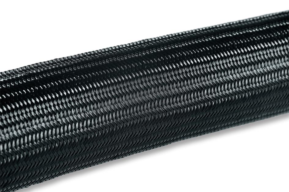 6TS4-6N BLACK SLEEVING, BRAID, 6MM, BLACK, 25M HELLERMANNTYTON