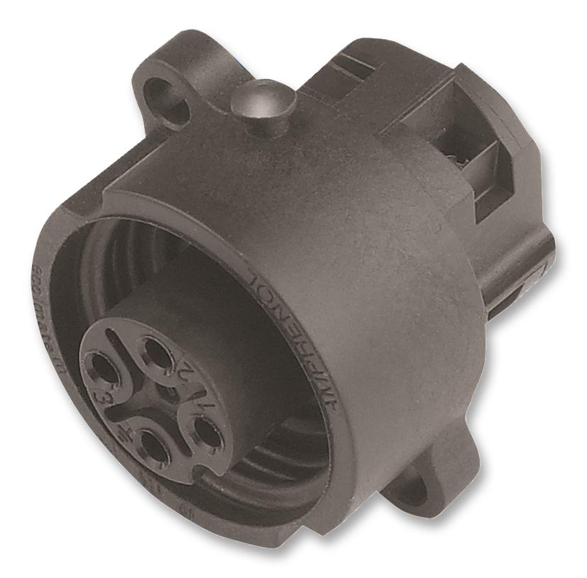 C016 30G006 200 12.. SOCKET, PANEL, SOLDER, AU, 6P+E WAY AMPHENOL SINE/TUCHEL