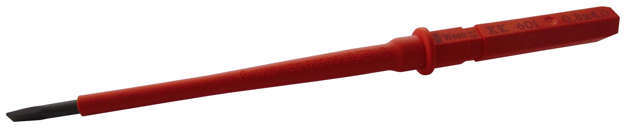 KRAFTFORM KOMPAKT VDE 60I 4.0MM INTERCHANGEABLE BLADE, SLOT, 4MM WERA