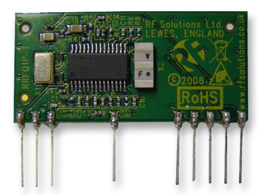 FM-RRFQ1-433 RF MODULE, RECEIVER, FM, 433MHZ RF SOLUTIONS