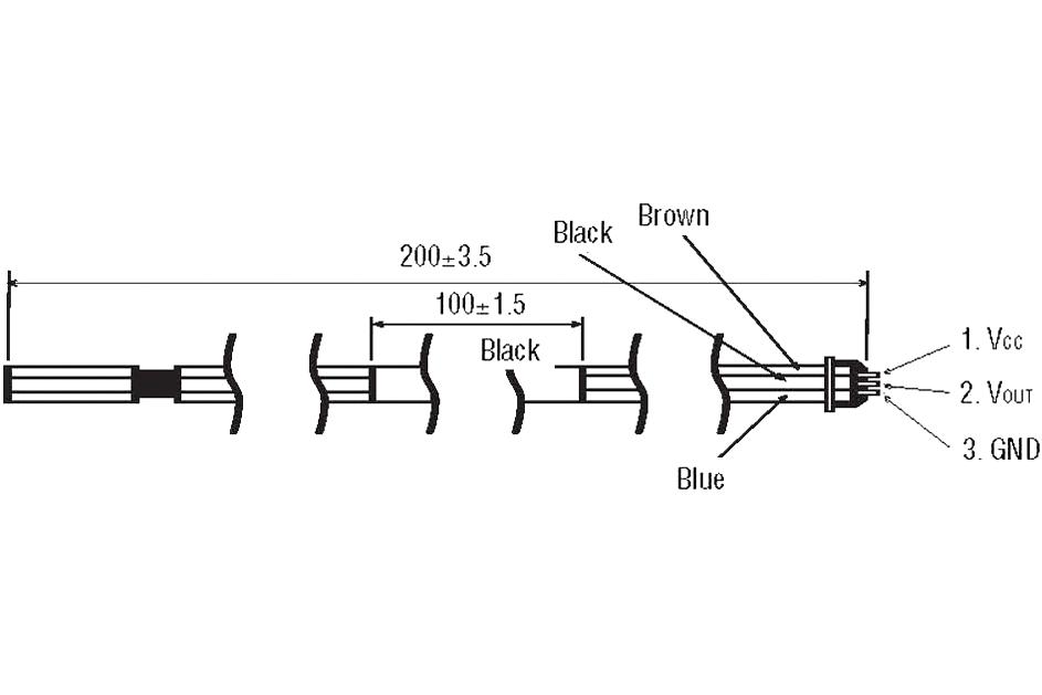 D6F-CABLE1 CABLE FOR D6F/10/20/50 OMRON
