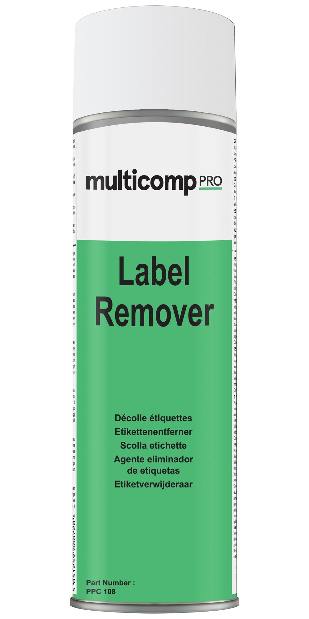 PPC108 LABEL REMOVER, 200ML, AEROSOL MULTICOMP PRO