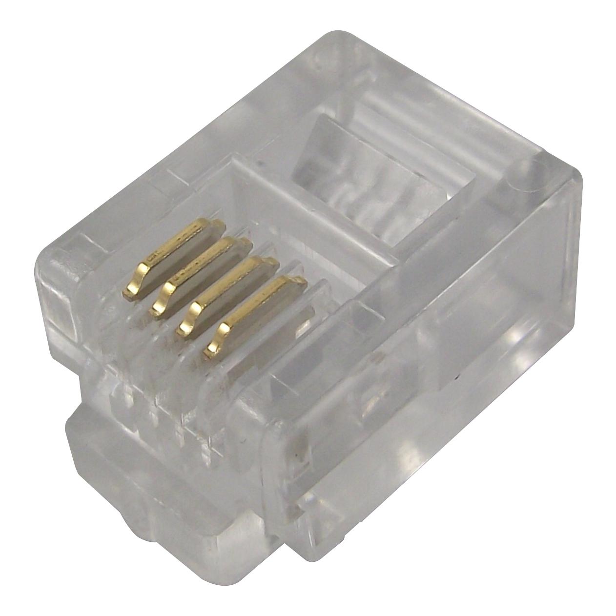 P 127 PLUG, RJ11, 6/4WAY LUMBERG
