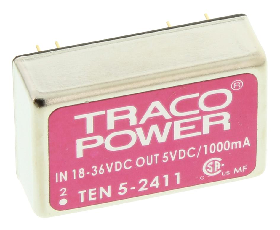 TEN 5-2411 CONVERTER, DC-DC, 5V, 6W TRACO POWER