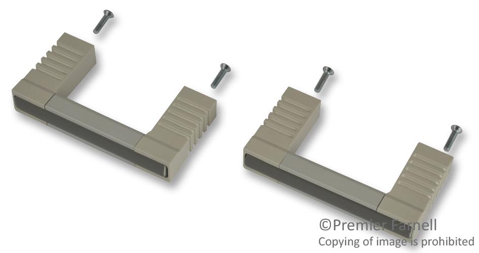 503-232981K HANDLE, GREY, 2U, PK2 VERO